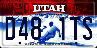 UT license plate D481TS