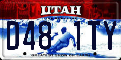 UT license plate D481TY