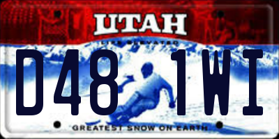 UT license plate D481WI