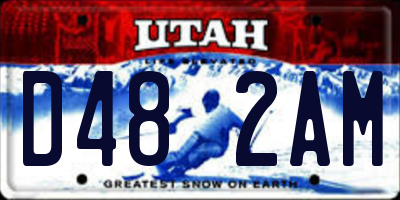 UT license plate D482AM
