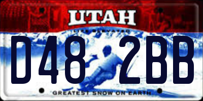 UT license plate D482BB