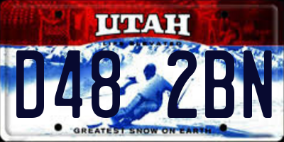 UT license plate D482BN
