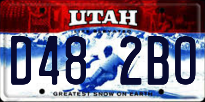 UT license plate D482BO