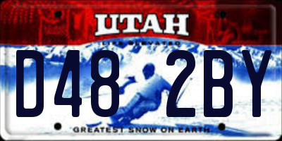 UT license plate D482BY