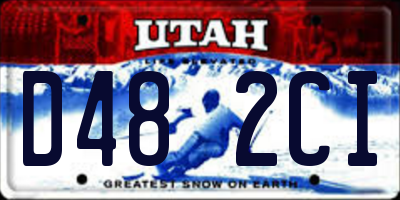UT license plate D482CI