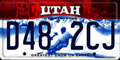 UT license plate D482CJ