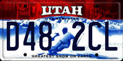 UT license plate D482CL