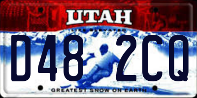 UT license plate D482CQ