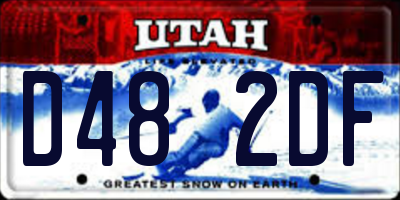 UT license plate D482DF