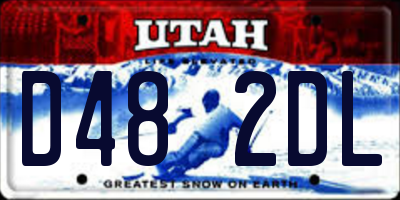 UT license plate D482DL