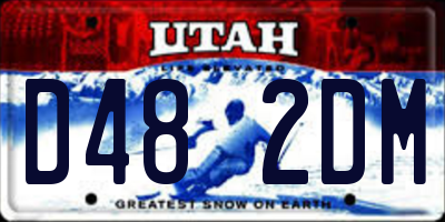 UT license plate D482DM