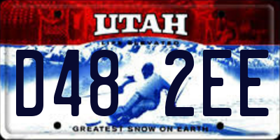 UT license plate D482EE