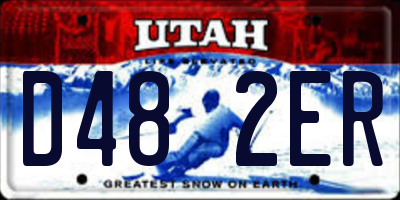 UT license plate D482ER