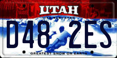 UT license plate D482ES