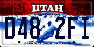 UT license plate D482FI
