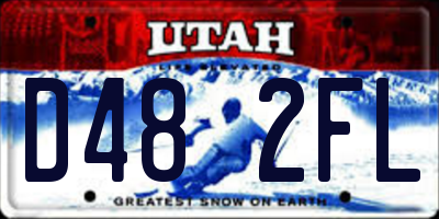 UT license plate D482FL