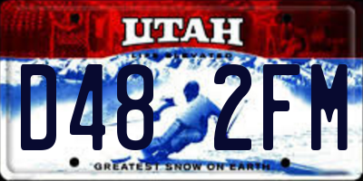 UT license plate D482FM