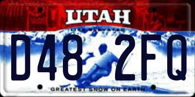 UT license plate D482FQ