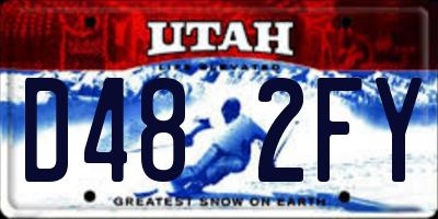UT license plate D482FY