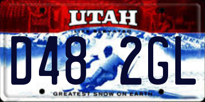 UT license plate D482GL