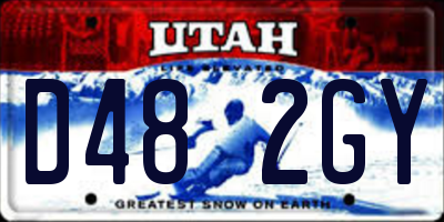 UT license plate D482GY