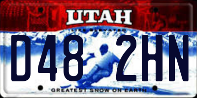 UT license plate D482HN