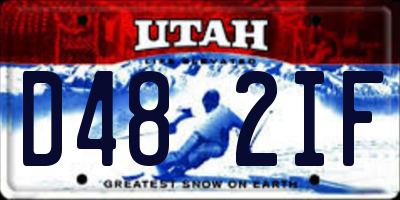 UT license plate D482IF