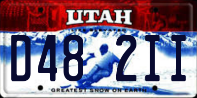 UT license plate D482II