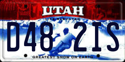 UT license plate D482IS