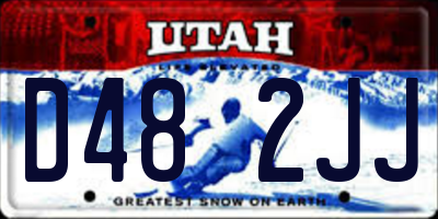 UT license plate D482JJ