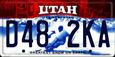 UT license plate D482KA
