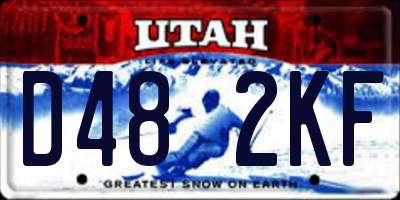 UT license plate D482KF