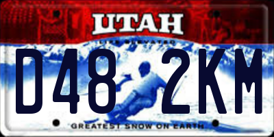UT license plate D482KM