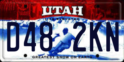 UT license plate D482KN