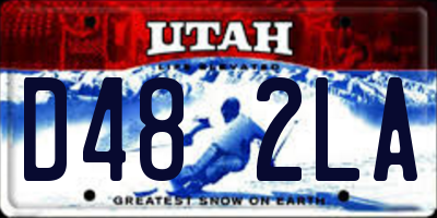 UT license plate D482LA