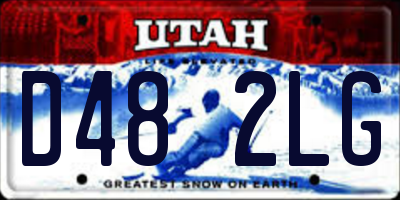 UT license plate D482LG
