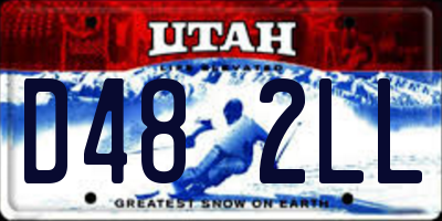 UT license plate D482LL