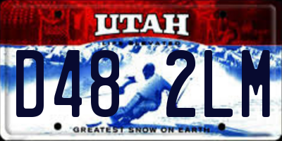 UT license plate D482LM