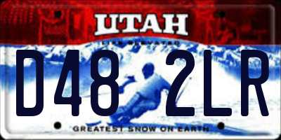UT license plate D482LR