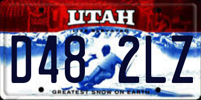 UT license plate D482LZ