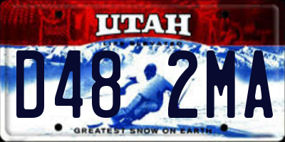 UT license plate D482MA