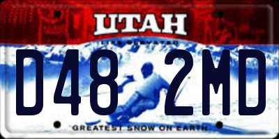 UT license plate D482MD