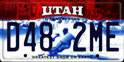 UT license plate D482ME