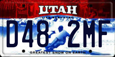 UT license plate D482MF