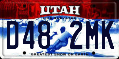 UT license plate D482MK