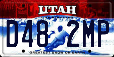 UT license plate D482MP
