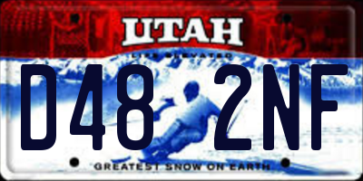 UT license plate D482NF