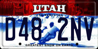 UT license plate D482NV