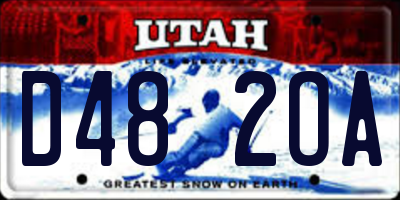 UT license plate D482OA