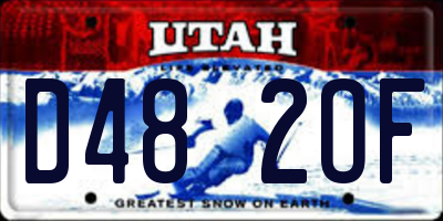UT license plate D482OF